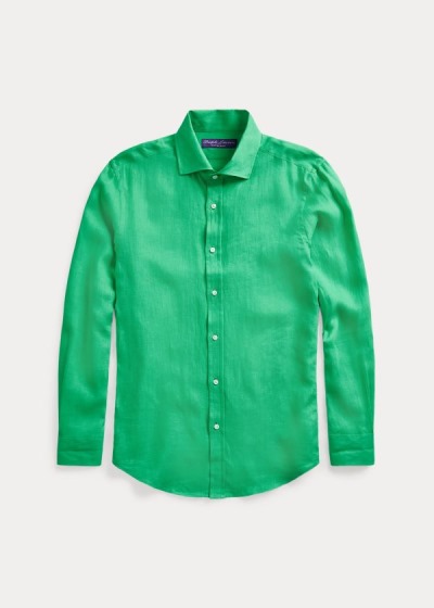 Men's Ralph Lauren Linen Shirts | 279045YGA